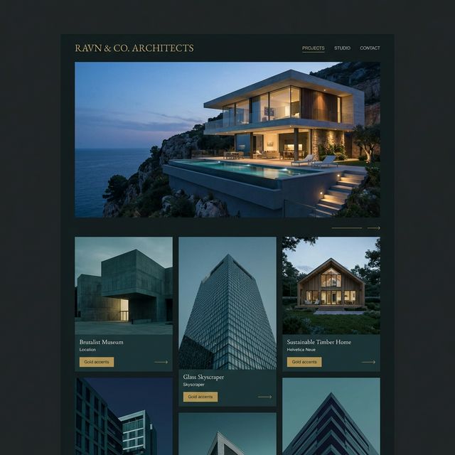Atlas Architecture firm website redesign