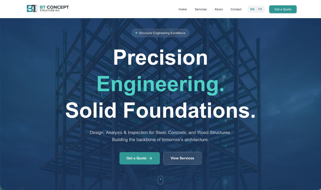 BT Concept Structure engineering firm website