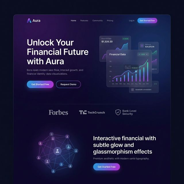 FinanceFlow fintech landing page